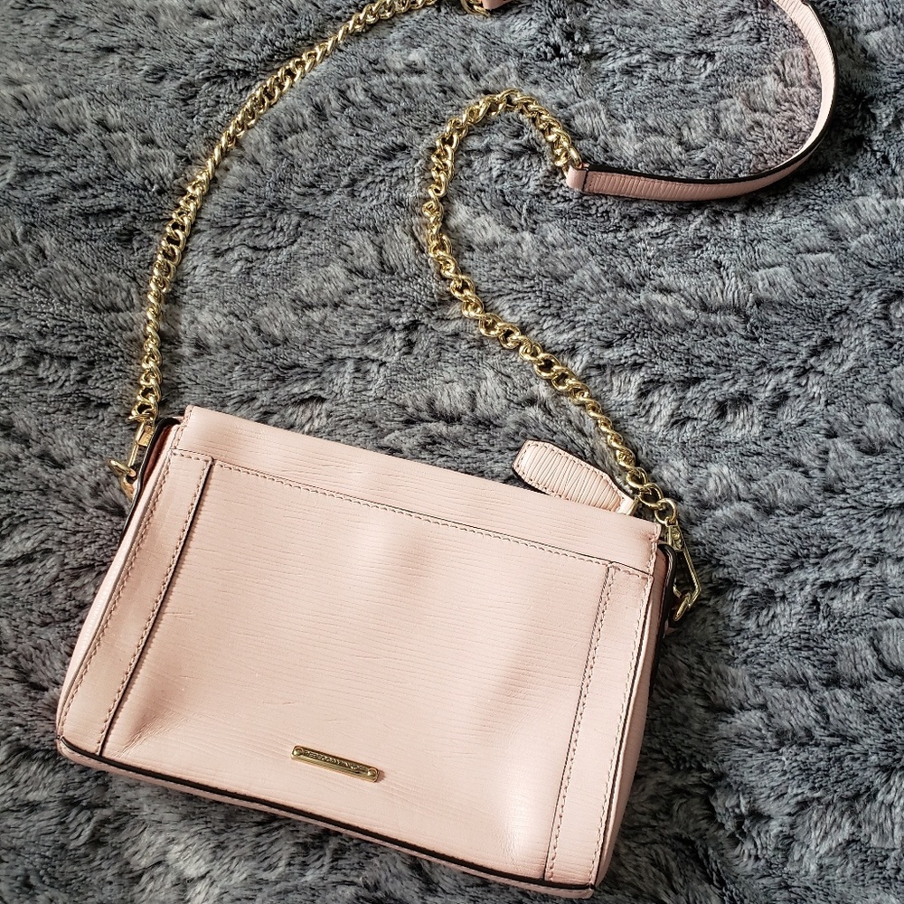 Rebecca Minkoff Crossbody Bag Pink Leather